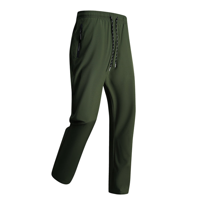 Men's sporty training pants with elastic waistband and zippered pockets Mune Fashion