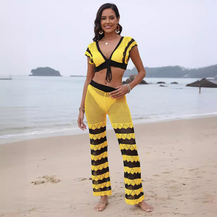 Women's Crocheted Beach Pants Mune Fashion