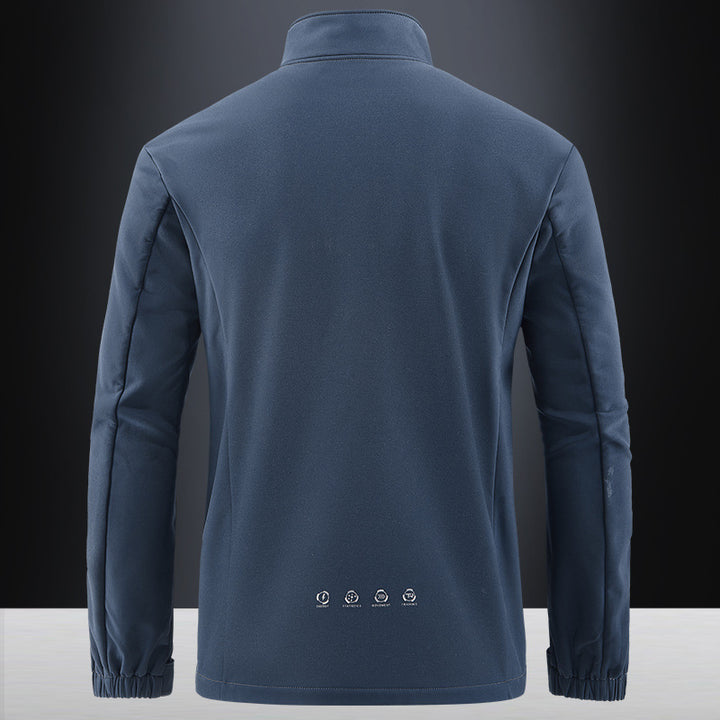Men's Technical Softshell Jacket with windproof shell, high collar and zip pockets Mune Fashion