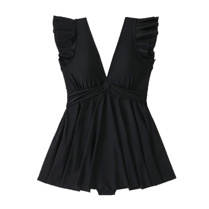 Women elegant wrap swimsuit dress Mune Fashion