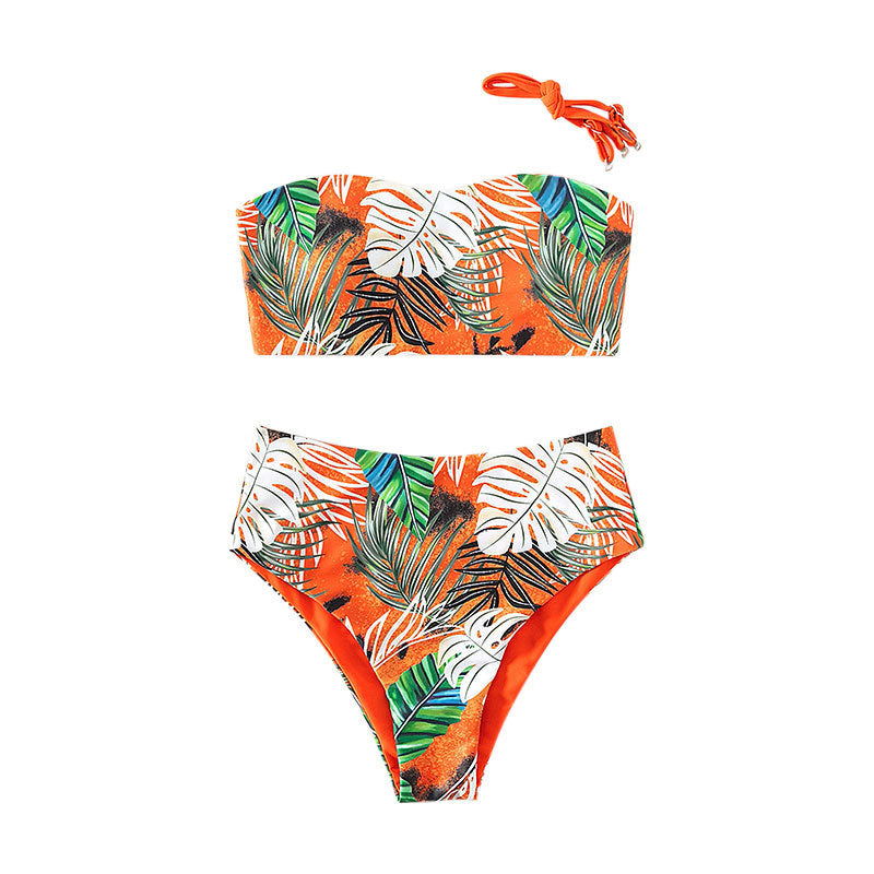 Women's bandeau bikini with high-cut bottoms Mune Fashion