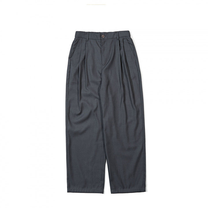 Women High-waisted Pleated Trousers with Relaxed Fit and Tapered Leg Mune Fashion