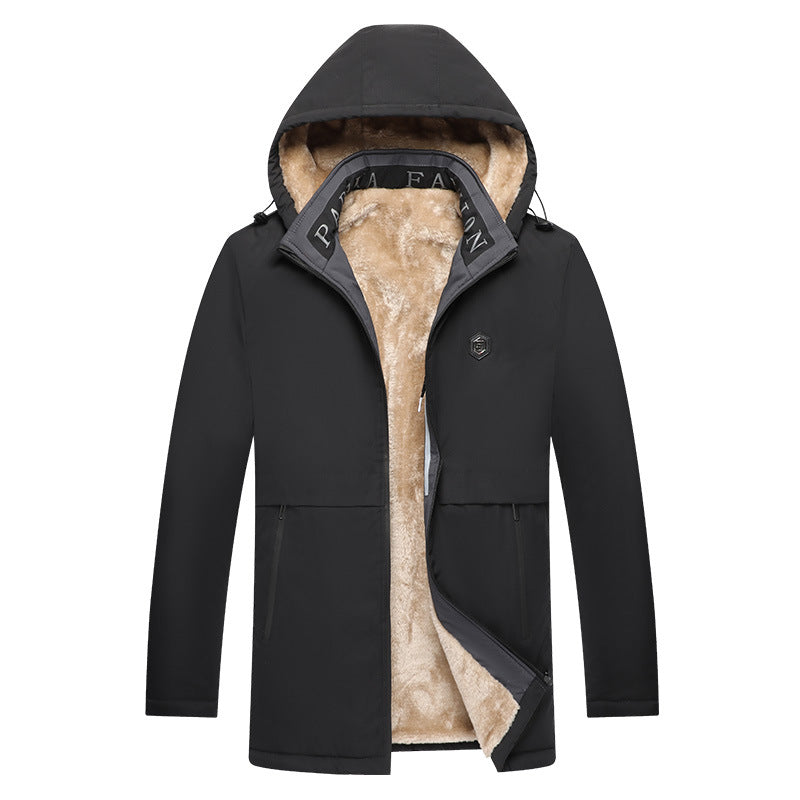 Men's sporty transitional jacket with detachable hood Mune Fashion