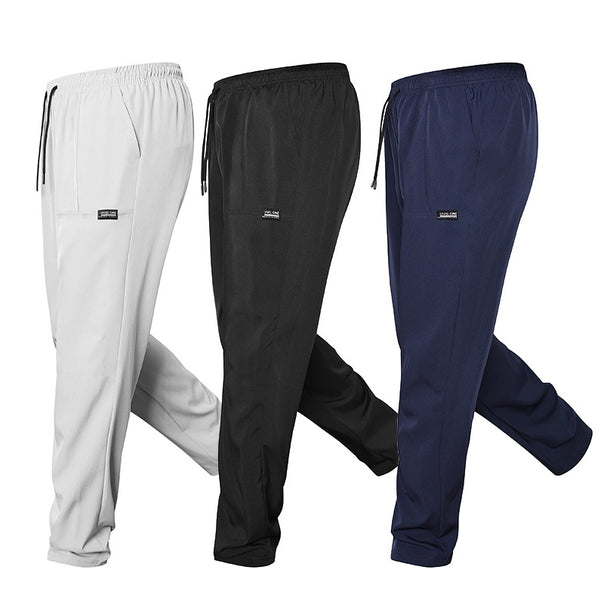 Men's sporty jogging pants with elastic waistband and practical side pockets Mune Fashion 1788242867