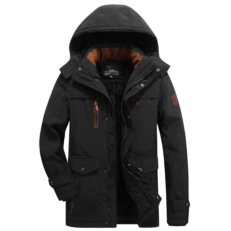 Men's Utility Parka in Expedition Style with Teddy Fleece Lining and Hood Mune Fashion