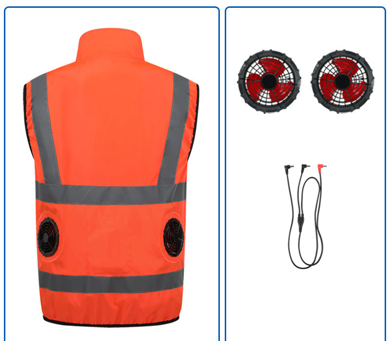 Unisex nan twelve-volt replacement fan double set with Y connection cable for cooling jacket Mune Fashion