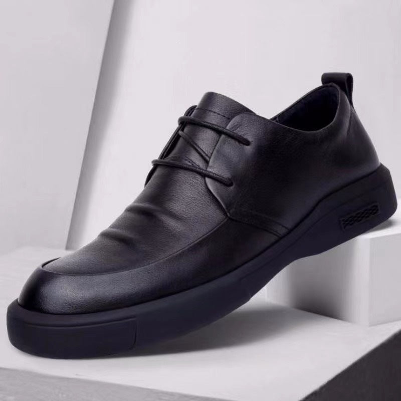 Men's Comfortable Lace-Up Shoes Made of High-Quality Leather Mune Fashion