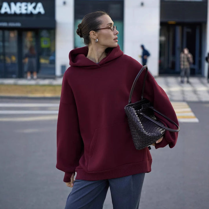 Women's Oversized Hoodie with Kangaroo Pocket Mune Fashion