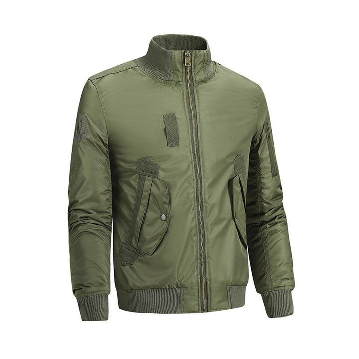 Men's Fashionable Bomber Jacket with Utility Pockets Mune Fashion