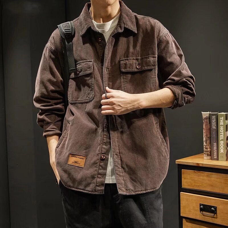 Men's Cord Jacket with Pockets Mune Fashion