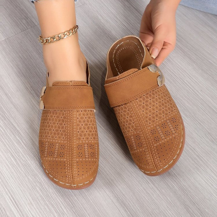 Damen Perforierte Komfort-Clogs mit Orthopädischer Einlegesohle Mune Fashion