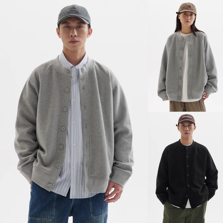 Men's Sporty Cardigan with Button Placket Mune Fashion