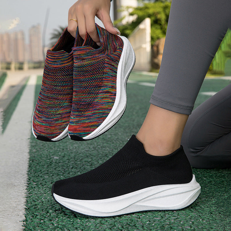 Women's Knit Slip-On Sneaker with Ergonomic Comfort Sole Mune Fashion