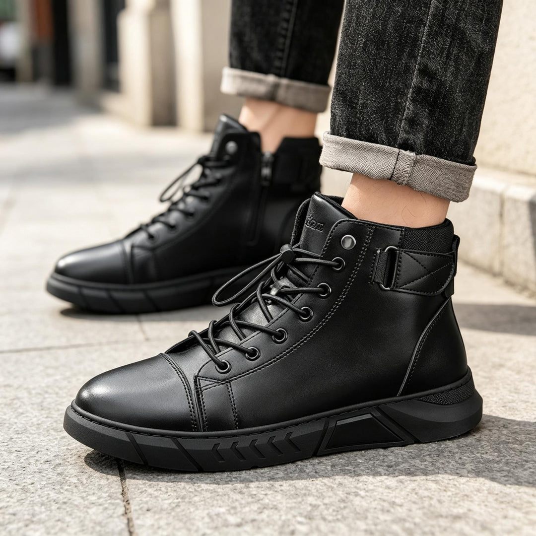 Men's High-Top Lace-Up Shoes Mune Fashion
