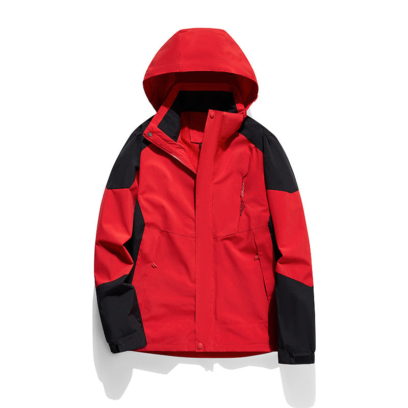 Women's two-layer softshell outdoor jacket with removable fleece inner layer and hood Mune Fashion