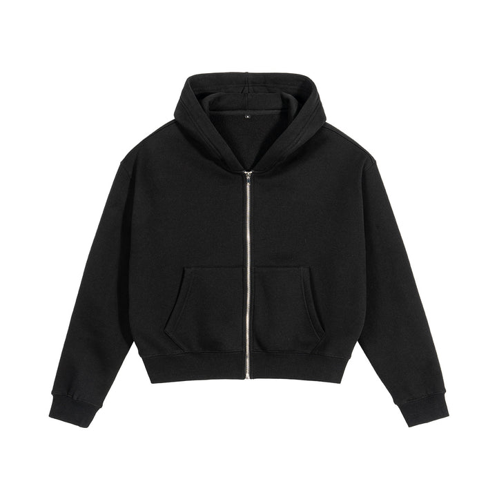 Unisex Short Cut Hoodie with Full Zip Mune Fashion