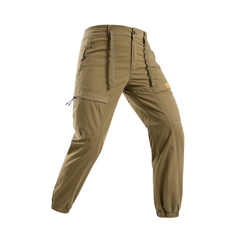 Herren Abenteuer‑Cargojogger aus Ripstop‑Baumwollmix mit Elastischem Bund, Knieeinsätzen und Multifachtaschen Mune Fashion