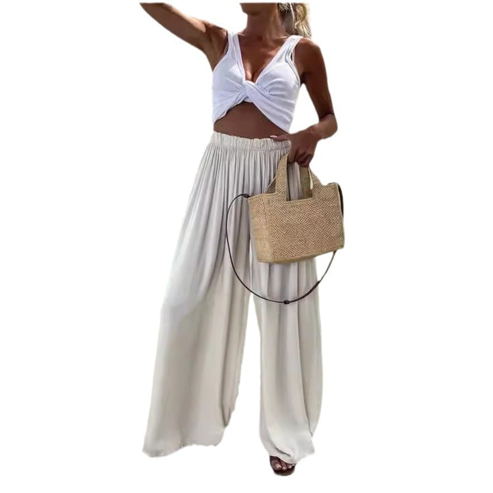 Ladies Elegant and Airy Palazzo Pants Mune Fashion