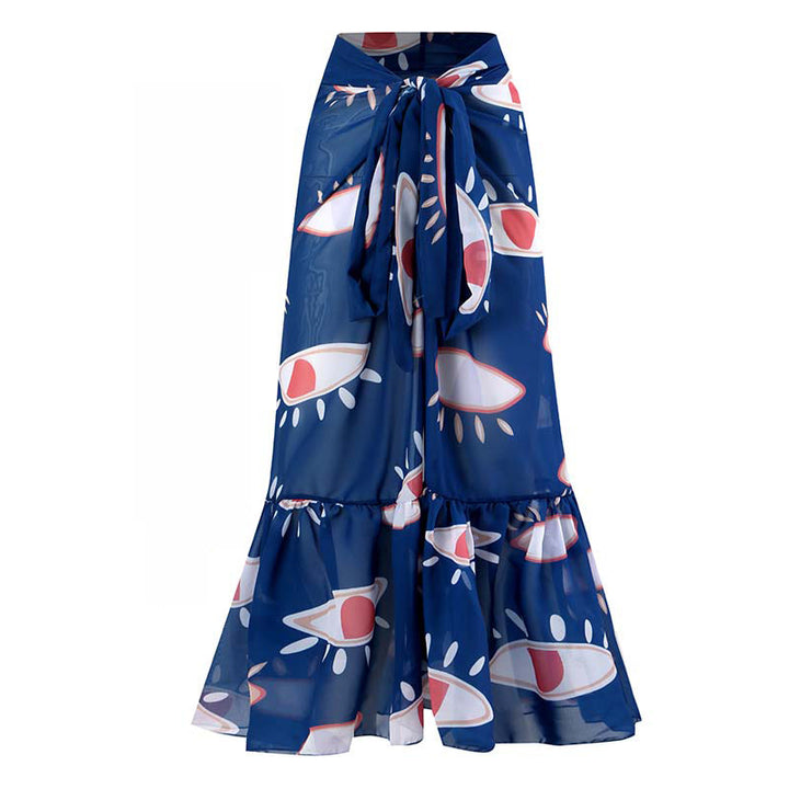 Women's bikini set with high-quality wrap skirt and fringed accents Mune Fashion