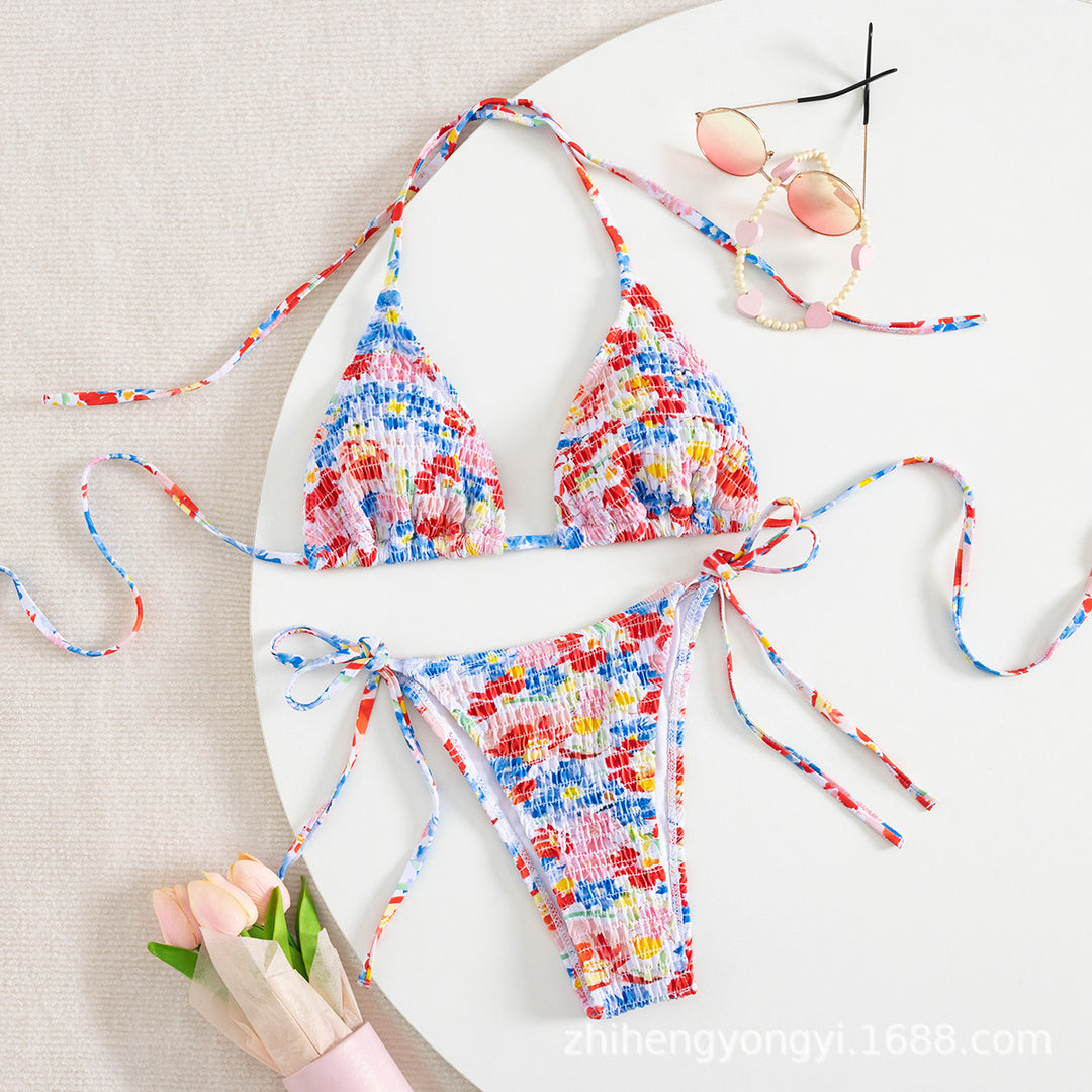 Women's bikini set with colorful pattern mix Mune Fashion