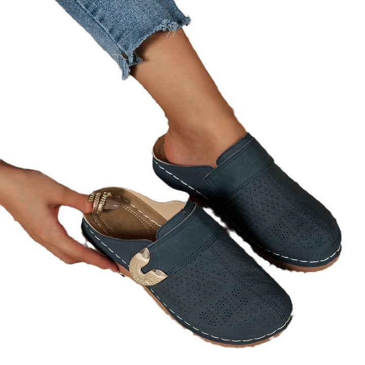 Damen Perforierte Komfort-Clogs mit Orthopädischer Einlegesohle Mune Fashion