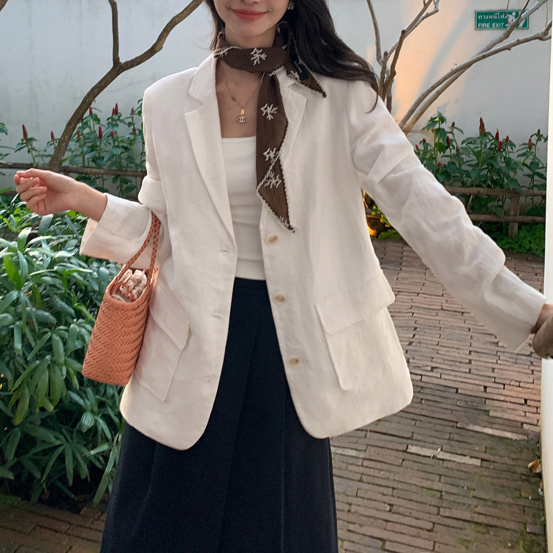 Ladies Elegant Blazer with Textured Design Mune Fashion