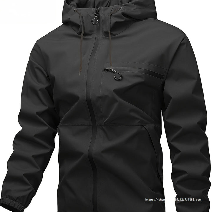 Men's Lightweight Technical Shell Anorak with Taped Seams, Waterproof Zippers & Adjustable Hood Mune Fashion