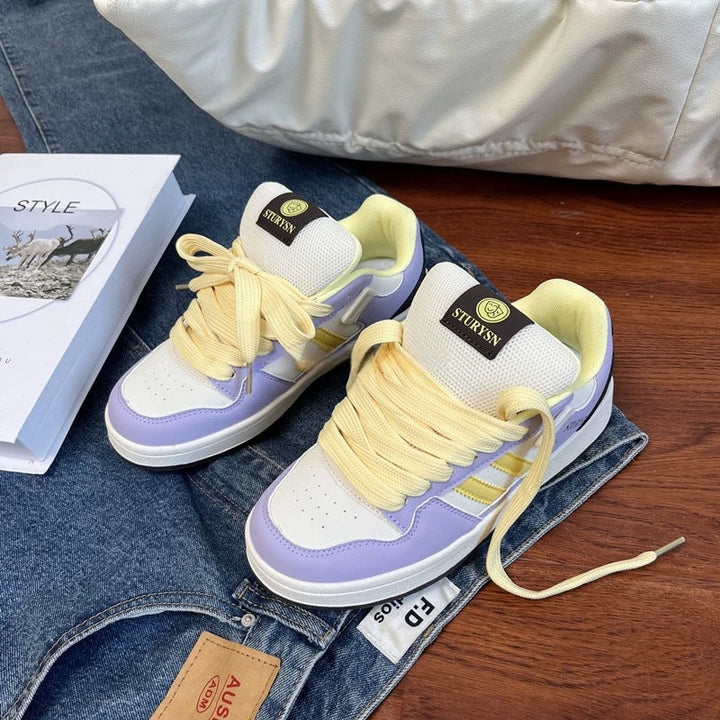 Ladies sporty sneakers with airy mesh surface and cushioned sole Mune Fashion