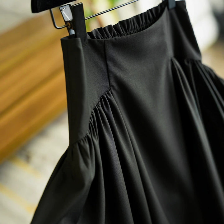 Women's Elegant Maxi Skirt with Waist Belt Mune Fashion