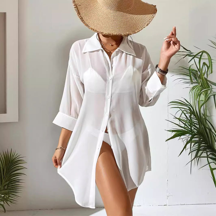 Ladies transparent beach cover-up Mune Fashion