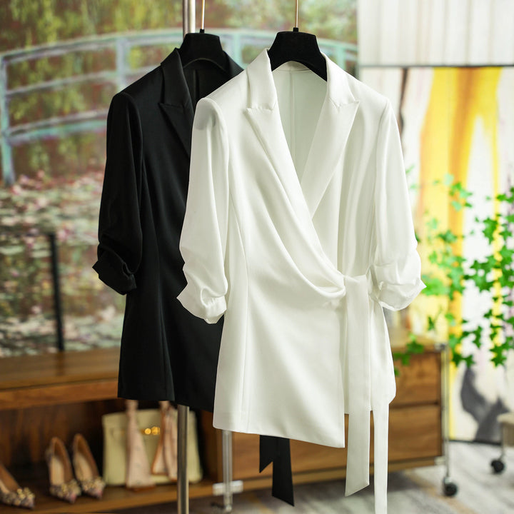 Women Fashionable Wrap Blazer Jacket Mune Fashion