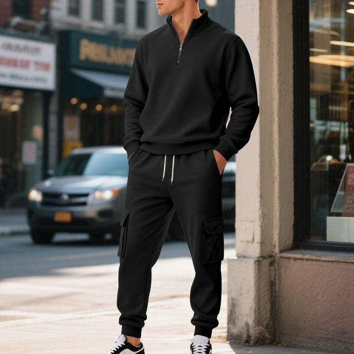Men's nan Utility Cargo Jogging Pants with reinforced flap pockets and elastic drawstring waistband Mune Fashion