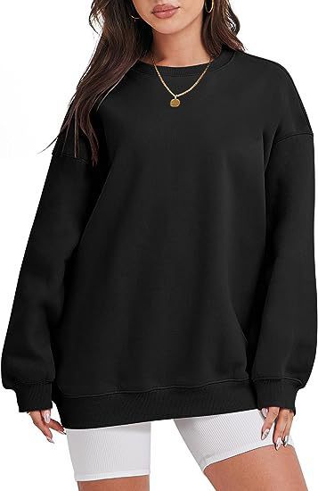 Women's oversized sweatshirt with dropped shoulders and brushed inner lining Mune Fashion