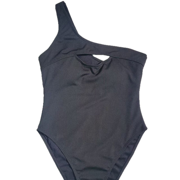 Women's One-Piece Swimsuit with Asymmetric Cut-Out and Sporty Design Mune Fashion