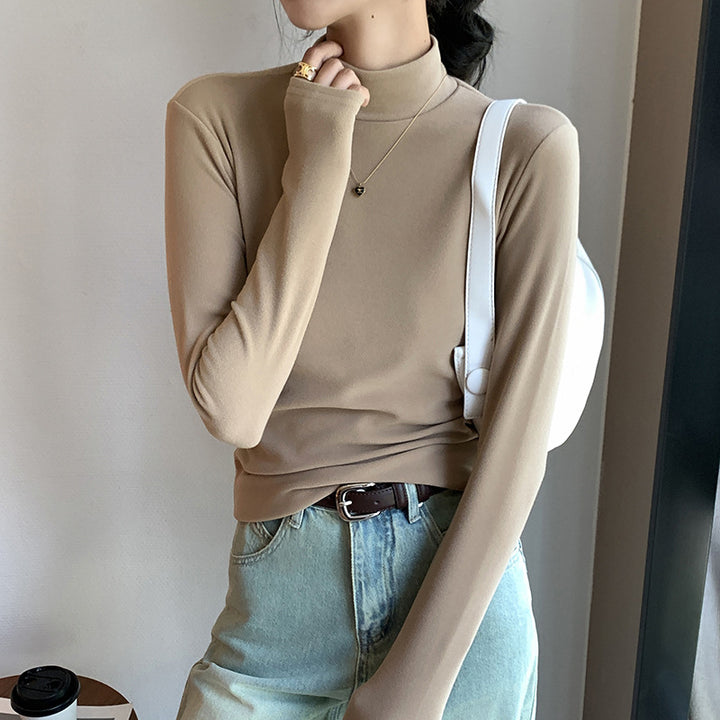 Women's long sleeve shirt with high collar Mune Fashion 1787619958