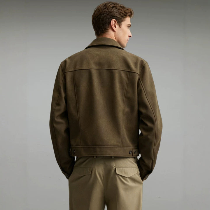 Men's Fashion Short Jacket with Large Pockets