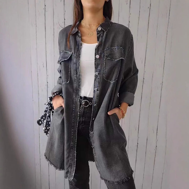 Women's Casual Denim Shirt Jacket
