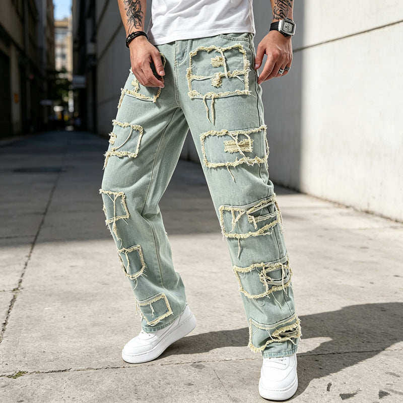 Men's Fashionable and Casual Jeans Mune Fashion