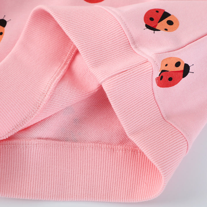 Girls sweatshirt with cheerful ladybug motif Mune Fashion