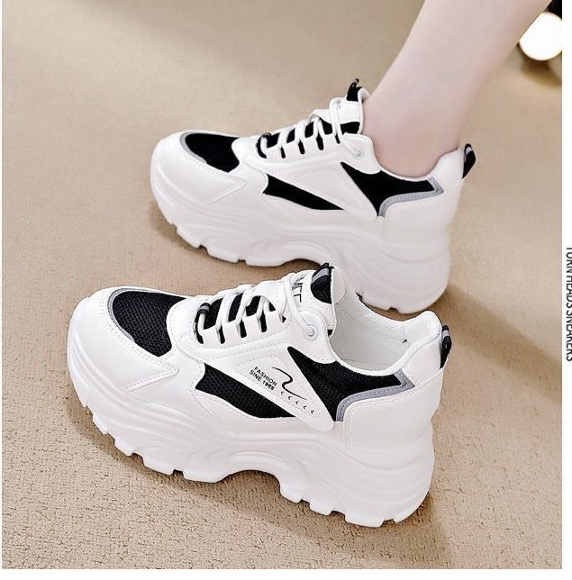 Women High-Top Sneakers with trendy Chunky Design and breathable upper material combination Mune Fashion