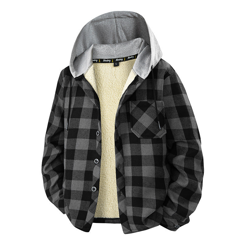 Men's Stylish Flannel Jacket with Fleece Lining Mune Fashion