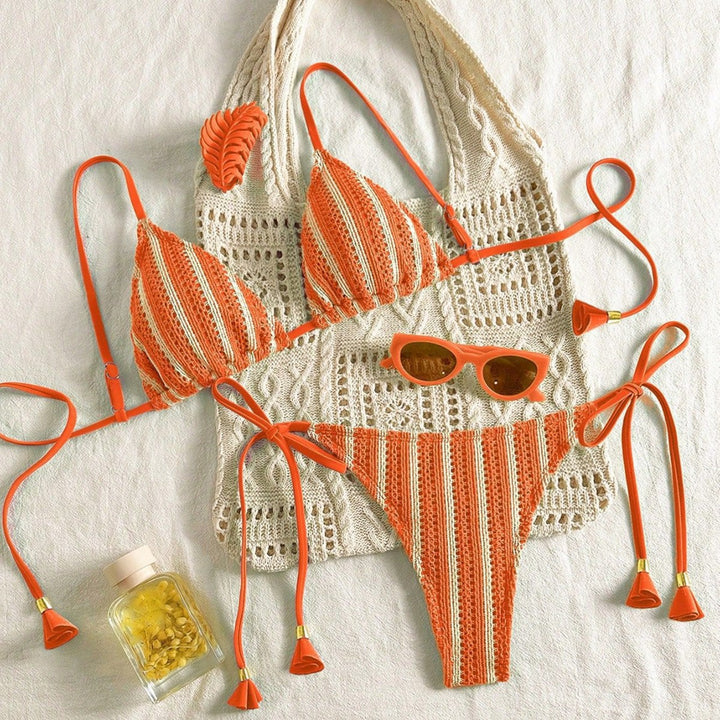 Women Strappy Bikini Set with Adjustable Straps Mune Fashion