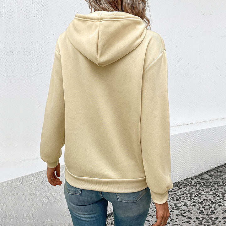 Women's hoodie with kangaroo pocket and relaxed oversized fit Mune Fashion