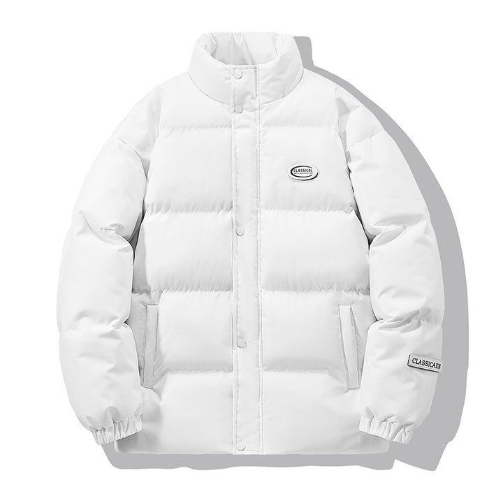 Unisex Padded City Puffer Jacket with High-Collar and Concealed Snap Button Placket Mune Fashion