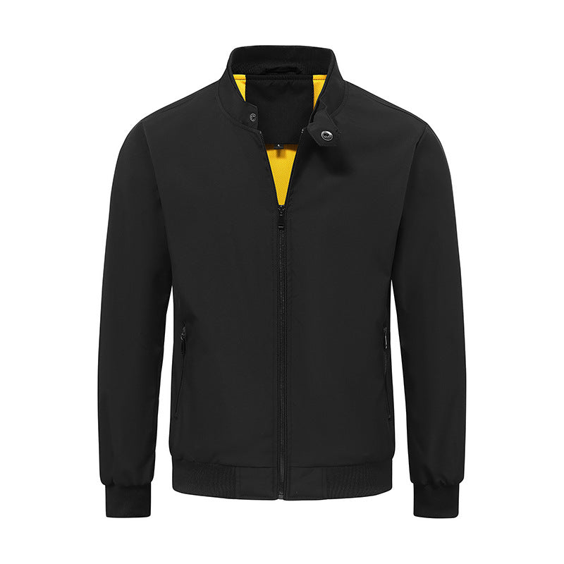 Men's Lightweight Transition Jacket with High Collar Mune Fashion