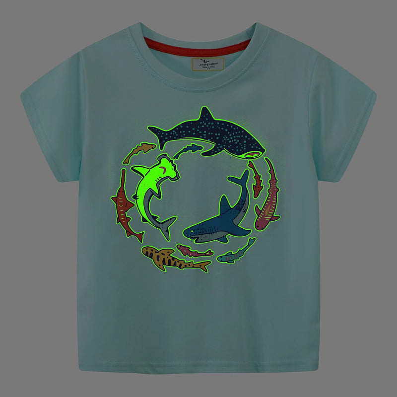 Children's T-Shirt with maritime shark designs Mune Fashion