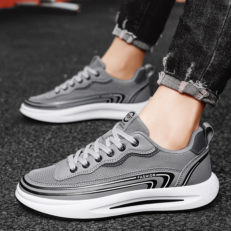 Men's lightweight breathable mesh sneakers with ergonomic platform sole Mune Fashion