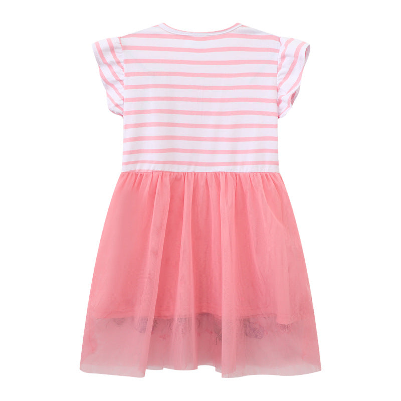 Girls tulle dress with playful design Mune Fashion
