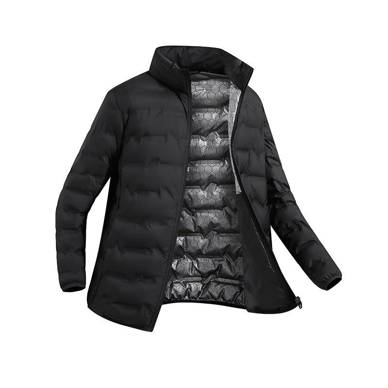 Men's lightweight quilted jacket with thermal filling and stand-up collar Mune Fashion