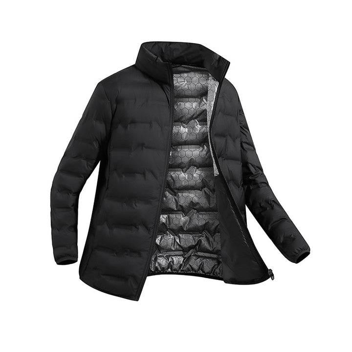 Men's lightweight quilted jacket with thermal filling and stand-up collar Mune Fashion